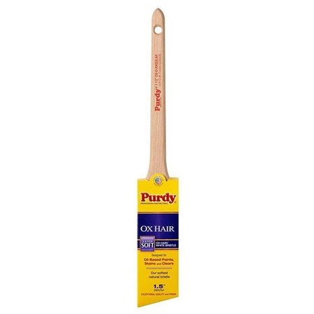 PURDY 1-1/2" Angle Sash Paint Brush, Ox Hair Bristle 144296015